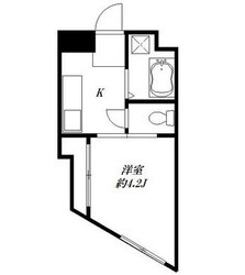 王子駅 徒歩4分 4階の物件間取画像